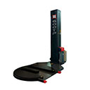 Semi-automatic turntable stretch wrapper or pallet wrapper model 600TP for front or 90º side loading by forklifts